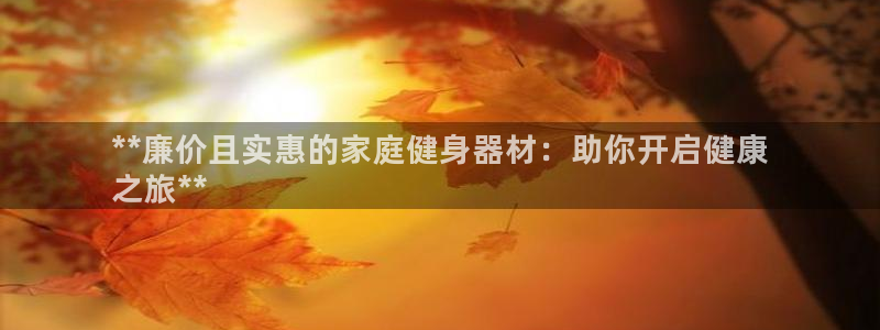星欧娱乐伐官网注册：**廉价且实惠的家庭健身器材：助
