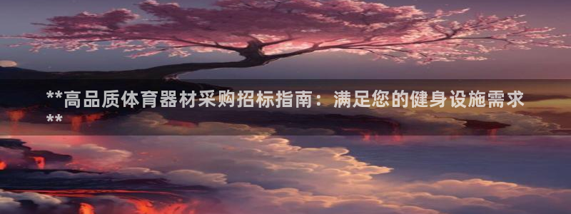 星欧娱乐方7O777：**高品质体育器材采购招标指南