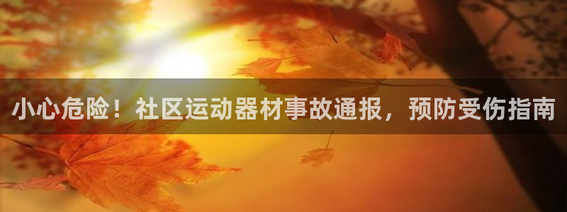 星娱乐online创作的原声：小心危险！社区运动器材