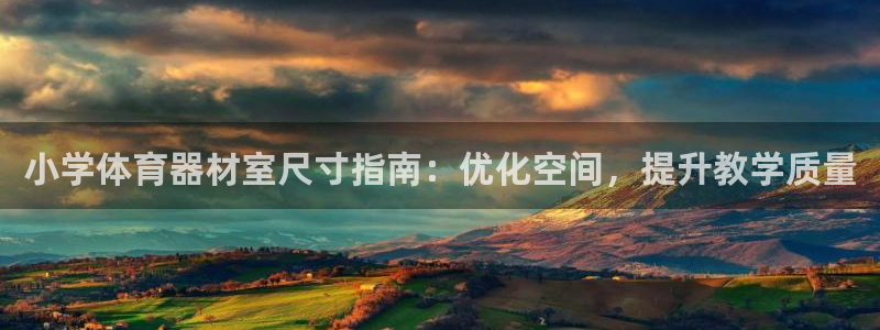 星欧娱乐挂机赚钱：小学体育器材室尺寸指南：优化空间，