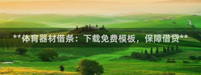 星娱乐online创作的原声：**体育器材借条：下载