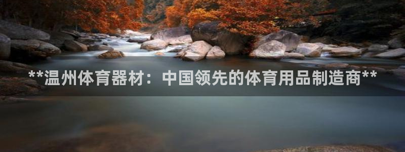 星欧娱乐：**温州体育器材：中国领先的体育用品制造商
